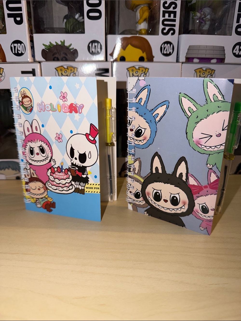 Monster Spiral Notebook with Pen - Set of (2)